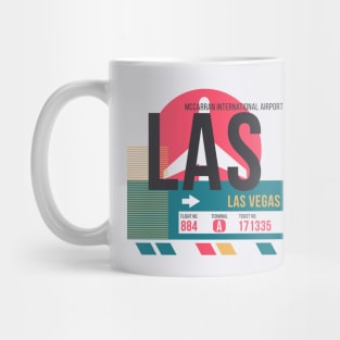 Las Vegas (LAS) Airport // Sunset Baggage Tag Mug